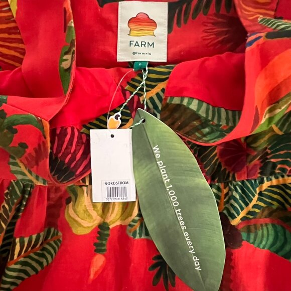 FARM Rio Red Tropical Mini Dress - Picture 9 of 15